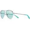 Tiffany & Co. - Pilot Sunglasses - Silver Tiffany Blue - Tiffany Diamond Point Collection - Tiffany & Co. Eyewear - Avvenice
