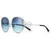 Tiffany & Co. - Rectangular Sunglasses - Silver Gray Tiffany Blue - Tiffany Infinity Collection - Tiffany & Co. Eyewear - Avvenice