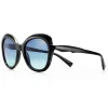 Tiffany & Co. - Rectangular Sunglasses - Black Blue - Tiffany Paper Flowers Collection - Tiffany & Co. Eyewear - Avvenice