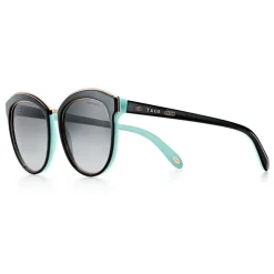 Tiffany & Co. - Round Sunglasses - Black Tiffany Blue Rose Gold - Tiffany 1837™ Collection - Tiffany & Co. Eyewear - Avvenice