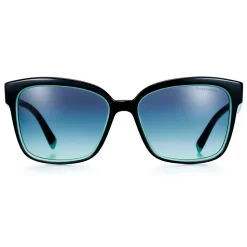 Tiffany & Co. - Square Sunglasses - Black Tiffany Blue - Return to Tiffany Collection - Tiffany & Co. Eyewear - Avvenice