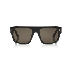 Tom Ford - Alessio Sunglasses - Squared Acetate Sunglasses - Black - FT0699 - Sunglasses - Tom Ford Eyewear - Avvenice