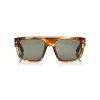Tom Ford - Alessio Sunglasses - Squared Acetate Sunglasses - Brown - FT0699 - Sunglasses - Tom Ford Eyewear - Avvenice