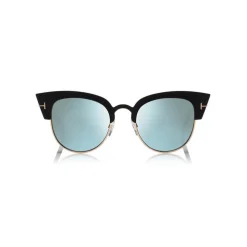 Tom Ford - Alexandra Sunglasses - Cat-Eye Acetate Sunglasses - Black Blue - FT0607 - Sunglasses - Tom Ford Eyewear - Avvenice