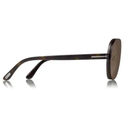 Tom Ford - Alexei Sunglasses - Pilot Aluminum Sunglasses - Brown - FT0622 - Sunglasses - Tom Ford Eyewear - Avvenice