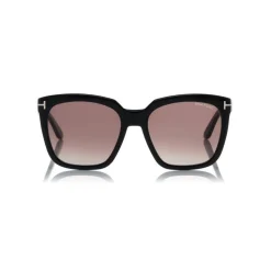Tom Ford - Amarra Sunglasses - Squared Acetate Sunglasses - Black - FT0502 - Sunglasses - Tom Ford Eyewear - Avvenice