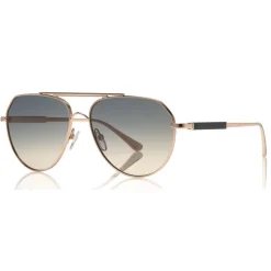 Tom Ford - Andes Sunglasses - Pilot Metal Style Sunglasses - Gold - FT0670 - Sunglasses - Tom Ford Eyewear - Avvenice