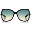 Tom Ford - Anouk Sunglasses - Square Acetate Sunglasses - Black Blue - FT0578 - Sunglasses - Tom Ford Eyewear - Avvenice