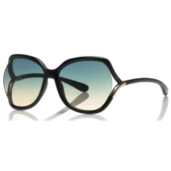 Tom Ford - Anouk Sunglasses - Square Acetate Sunglasses - Black Blue - FT0578 - Sunglasses - Tom Ford Eyewear - Avvenice