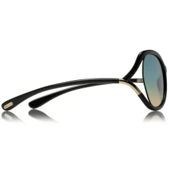 Tom Ford - Anouk Sunglasses - Square Acetate Sunglasses - Black Blue - FT0578 - Sunglasses - Tom Ford Eyewear - Avvenice