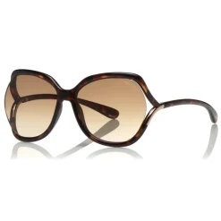 Tom Ford - Anouk Sunglasses - Square Acetate Sunglasses - Dark Havana - FT0578 - Sunglasses - Tom Ford Eyewear - Avvenice