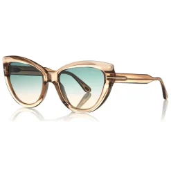 Tom Ford - Anya Sunglasses - Cat-Eye Acetate Sunglasses - Green - FT0762 - Sunglasses - Tom Ford Eyewear - Avvenice