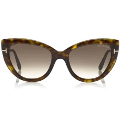 Tom Ford - Anya Sunglasses - Cat-Eye Acetate Sunglasses - Dark Havana - FT0762 - Sunglasses - Tom Ford Eyewear - Avvenice
