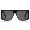 Tom Ford - Atticus Sunglasses - Oversize Rectangular Acetate Sunglasses - FT0710 - Black - Tom Ford Eyewear - Avvenice