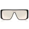 Tom Ford - Atticus Sunglasses - Oversize Rectangular Acetate Sunglasses - FT0710 - Black Smoke - Tom Ford Eyewear - Avvenice