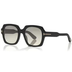 Tom Ford - Autumn Sunglasses - Square Acetate Sunglasses - Black - FT0660 - Sunglasses - Tom Ford Eyewear - Avvenice