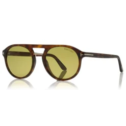 Tom Ford - Barbarini Lenses Sunglasses - Round Sunglasses - Red Havana - FT0675-B - Sunglasses - Tom Ford Eyewear - Avvenice