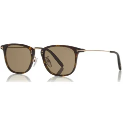 Tom Ford - Beau Sunglasses - Squared Acetate Sunglasses - Dark Havana - FT0672 - Sunglasses - Tom Ford Eyewear - Avvenice
