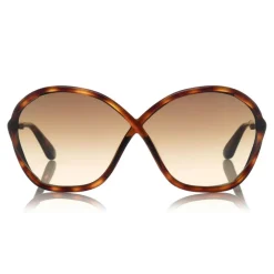 Tom Ford - Bella Sunglasses - Oversized Round Acetate Sunglasses - FT0529 - Havana - Tom Ford Eyewear - Avvenice