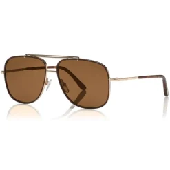 Tom Ford - Benton Sunglasses - Navigator Style Sunglasses - Rose Gold Brown - FT0693 - Sunglasses - Tom Ford Eyewear - Avvenice