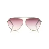 Tom Ford - Binx Sunglasses - Pilot Metal Sunglasses - Rose Gold Gradient - FT0681 - Sunglasses - Tom Ford Eyewear - Avvenice