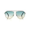 Tom Ford - Binx Sunglasses - Pilot Metal Sunglasses - Rose Gold - FT0681 - Sunglasses - Tom Ford Eyewear - Avvenice