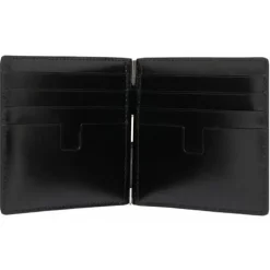 Tom Ford - Black Calf Leather in Cocco Print Effect - Tom Ford Exclusive Luxury Collection - Avvenice