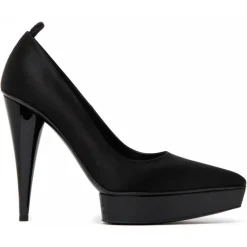 Tom Ford - Black Calf Leather Platform Pumps - Tom Ford Exclusive Luxury Collection - Avvenice