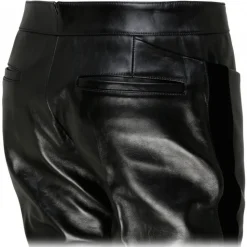 Tom Ford - Black Calf Leather Flared Trousers - Tom Ford Exclusive Luxury Collection - Avvenice