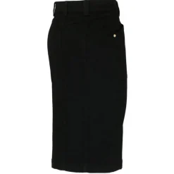 Tom Ford - Black Cotton Blend Asymmetric Pencil Skirt - Tom Ford Exclusive Luxury Collection - Avvenice