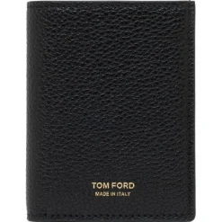 Tom Ford - Black Folding Cardholder - Tom Ford Exclusive Luxury Collectio - Avvenice