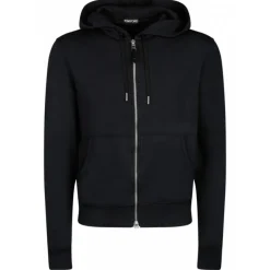 Tom Ford - Black Hoodie with Drawstrings - Tom Ford Exclusive Luxury Collection - Avvenice