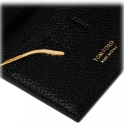 Tom Ford - Black Logo Plaque Cardholder - Tom Ford Exclusive Luxury Collectio - Avvenice