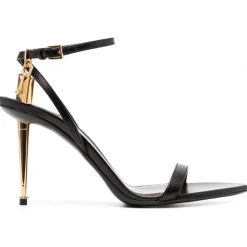 Tom Ford - Black Padlock Sandals - Tom Ford Exclusive Luxury Collection - Avvenice