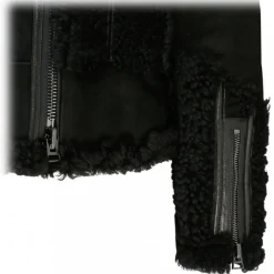 Tom Ford - Black Shearling Zip Up Jacket - Tom Ford Exclusive Luxury Collection - Avvenice