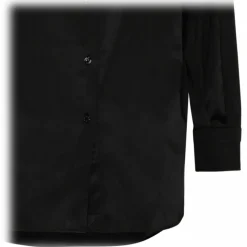 Tom Ford - Black Silk Pointed Collar Shirt - Tom Ford Exclusive Luxury Collection - Avvenice