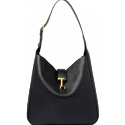 Tom Ford - Black Tara Crazy Shoulder Bag - Tom Ford Exclusive Luxury Collection - Avvenice
