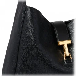 Tom Ford - Black Tara Crazy Shoulder Bag - Tom Ford Exclusive Luxury Collection - Avvenice