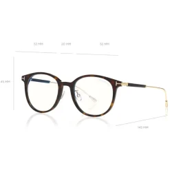 Tom Ford - Blue Block Optical Glasses - Metal Optical Glasses - Dark Havana - FT5644-D-B – Optical Glasses - Tom Ford Eyewear - Avvenice