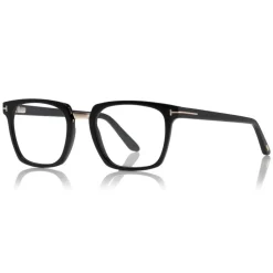 Tom Ford - Blue Block Optical Glasses - Square Acetate Optical Glasses - Black - FT5523-B - Optical Glasses - Tom Ford Eyewear - Avvenice