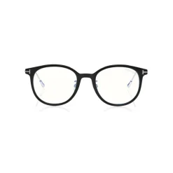 Tom Ford - Blue Block Optical Glasses - Round Metal Optical Glasses - Black - FT5644-D-B – Optical Glasses - Tom Ford Eyewear - Avvenice