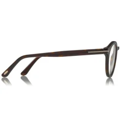 Tom Ford - Blue Block Optical Glasses - Round Optical Glasses - Dark Havana - FT5529-B - Optical Glasses - Tom Ford Eyewear - Avvenice