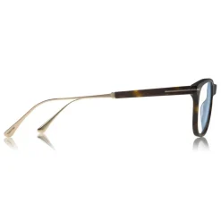 Tom Ford - Blue Block Optical Glasses - Square Optical Glasses - Dark Havana - FT5589-B - Optical Glasses - Tom Ford Eyewear - Avvenice