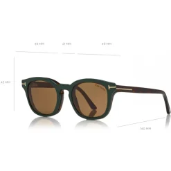 Tom Ford - Blue Block Optical Glasses - Round Optical Glasses - Havana - FT5532-B - Optical Glasses - Tom Ford Eyewear - Avvenice