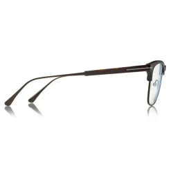 Tom Ford - Blue Block Optical Glasses - Square Optical Glasses - Dark Havana - FT5590-F-B - Optical Glasses - Tom Ford Eyewear - Avvenice