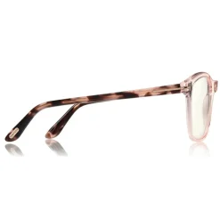 Tom Ford - Blue Block Optical Glasses - Round Optical Glasses - Pink White - FT5481-B - Optical Glasses - Tom Ford Eyewear - Avvenice