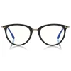 Tom Ford - Blue Block Optical Glasses - Round Optical Glasses - Black - FT5640-B - Optical Glasses - Tom Ford Eyewear - Avvenice