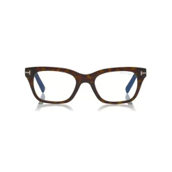 Tom Ford - Blue Block Optical Glasses - Square Optical Glasses - Dark Havana - FT5536-B - Optical Glasses - Tom Ford Eyewear - Avvenice