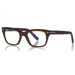 Tom Ford - Blue Block Optical Glasses - Square Optical Glasses - Dark Havana - FT5536-B - Optical Glasses - Tom Ford Eyewear - Avvenice