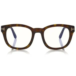 Tom Ford - Blue Block Optical Glasses - Square Optical Glasses - Dark Havana - FT5542-B - Optical Glasses - Tom Ford Eyewear - Avvenice